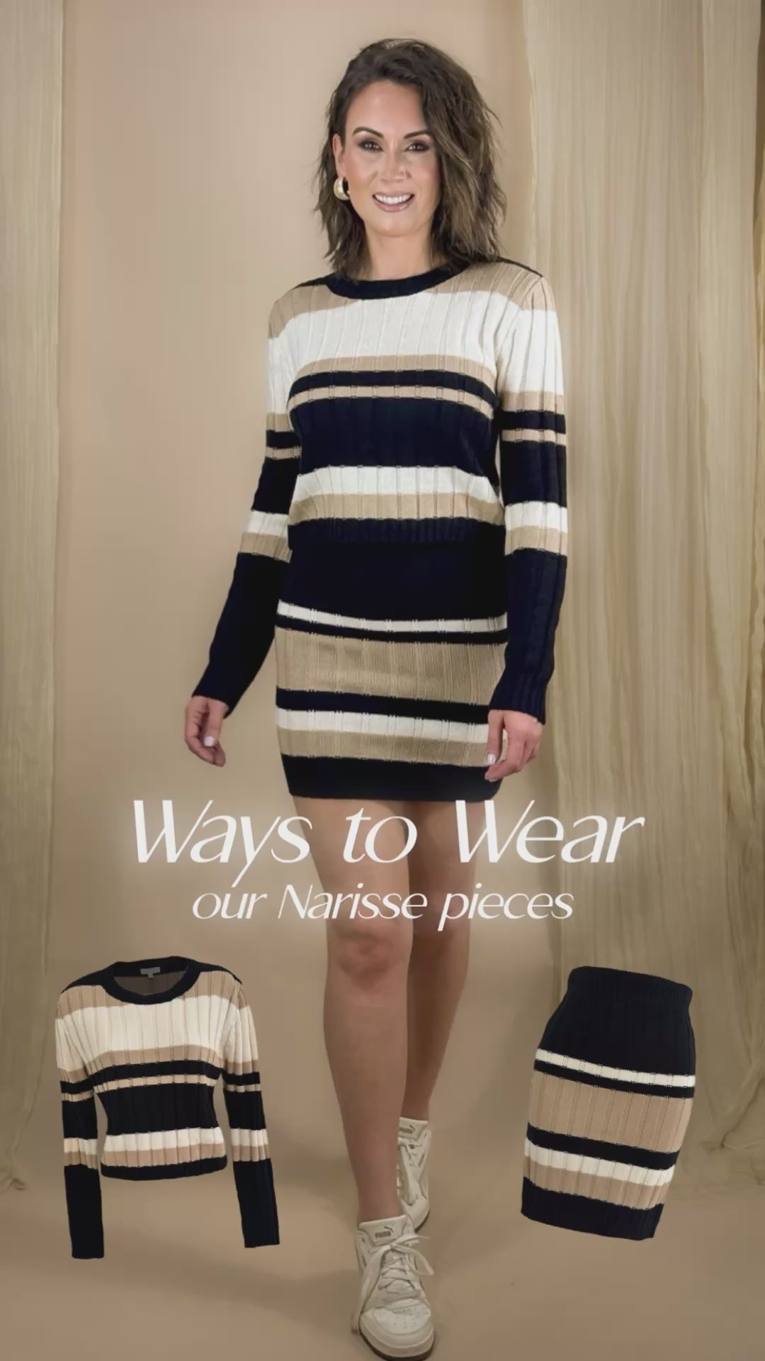 Load video: ways to wear our Narisse pieces